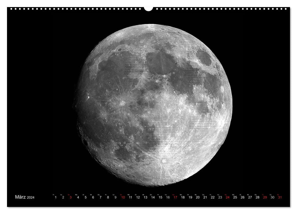 Sun, moons and planets (CALVENDO Premium wall calendar 2024) 