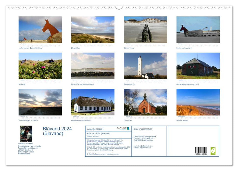 Blåvand 2024 (Blavand). Impressionen von Dänemarks Nordseeküste (CALVENDO Wandkalender 2024)