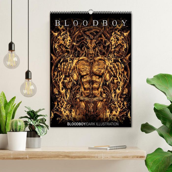 BLOODBOY/DARK ILLUSTRATION (CALVENDO Wandkalender 2024)