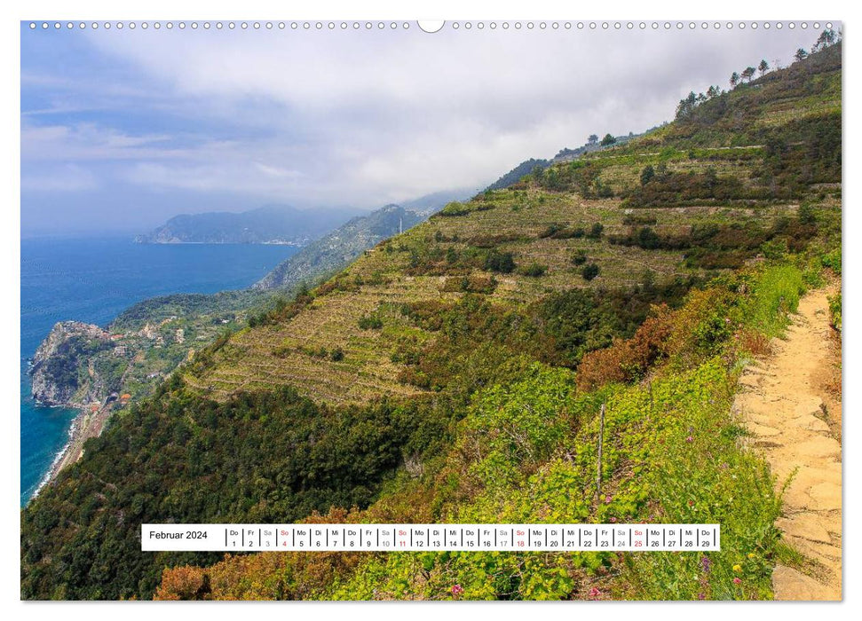 Cinque Terre Sentiero Azzurro (CALVENDO Wandkalender 2024)