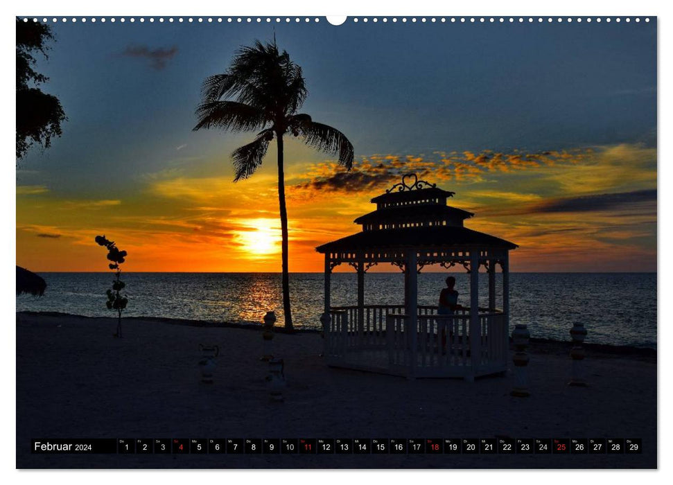 Cuba Meer Sonne und Strand (CALVENDO Wandkalender 2024)