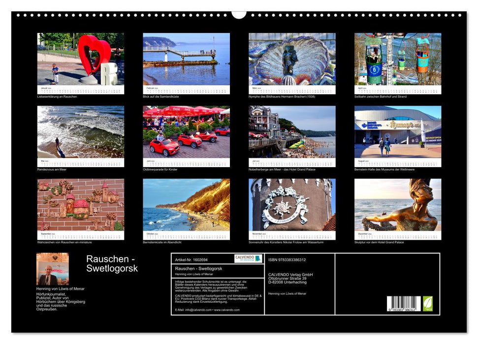 Rauschen-Svetlogorsk - Russia's Sochi of the North (CALVENDO wall calendar 2024) 