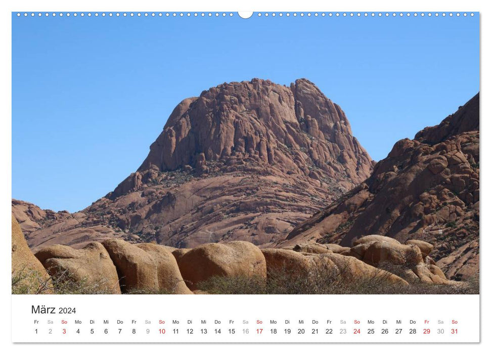 Namibia - landscape impressions (CALVENDO Premium Wall Calendar 2024) 