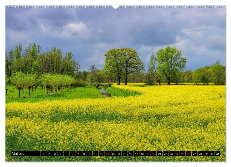 Frise orientale - entre vasières et landes (Calvendo Premium Wall Calendar 2024) 