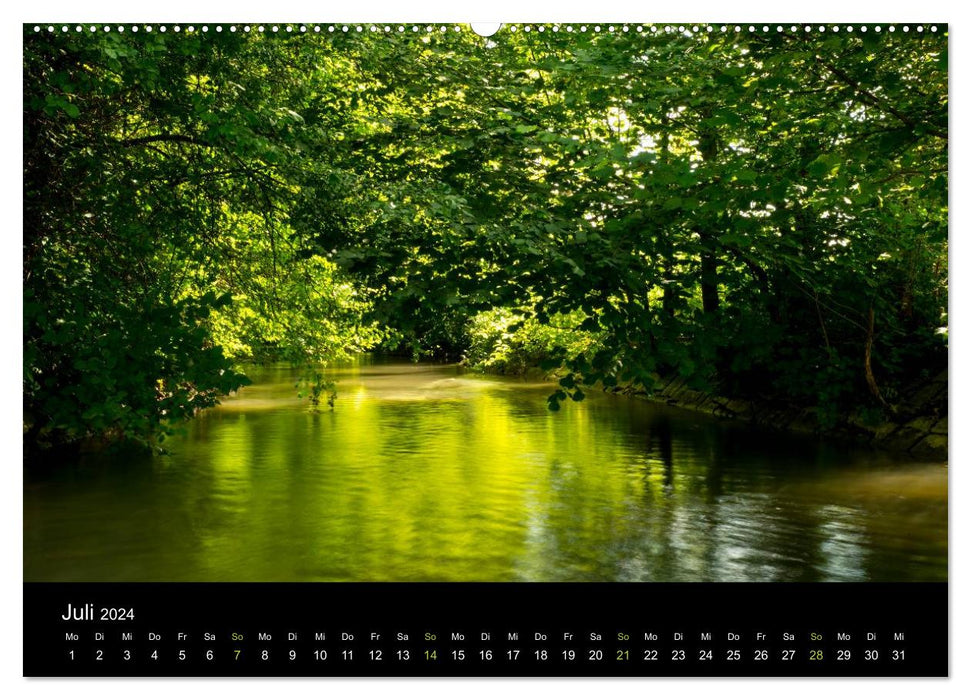 GARCHING - Munich's beautiful north (CALVENDO Premium Wall Calendar 2024) 