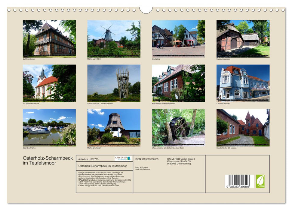 Osterholz-Scharmbeck im Teufelsmoor (CALVENDO Wandkalender 2024)