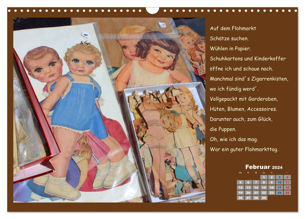 Paper doll poetry (CALVENDO wall calendar 2024) 