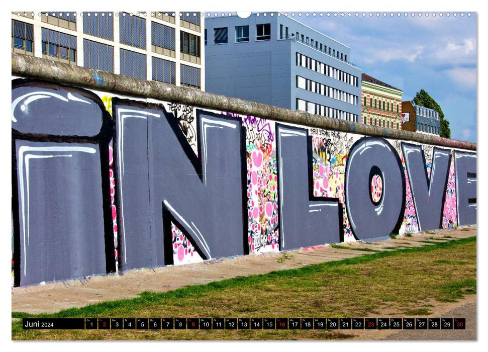 Berlin - Die East Side Gallery (CALVENDO Premium Wandkalender 2024)