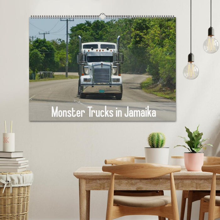 Monster Trucks in Jamaika (CALVENDO Wandkalender 2024)