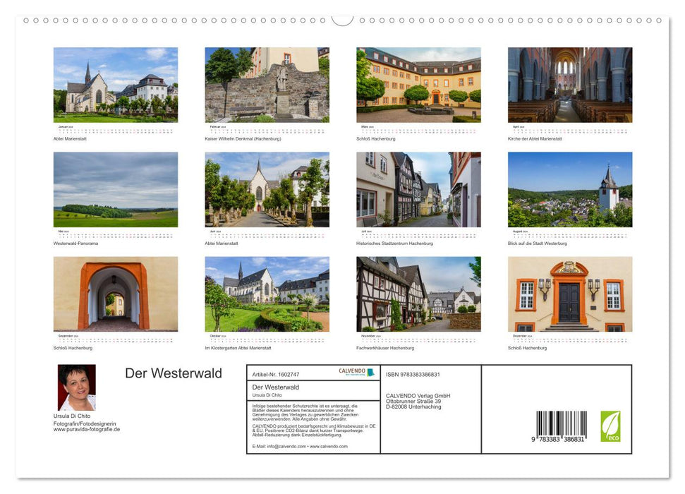 Der Westerwald (CALVENDO Premium Wandkalender 2024)