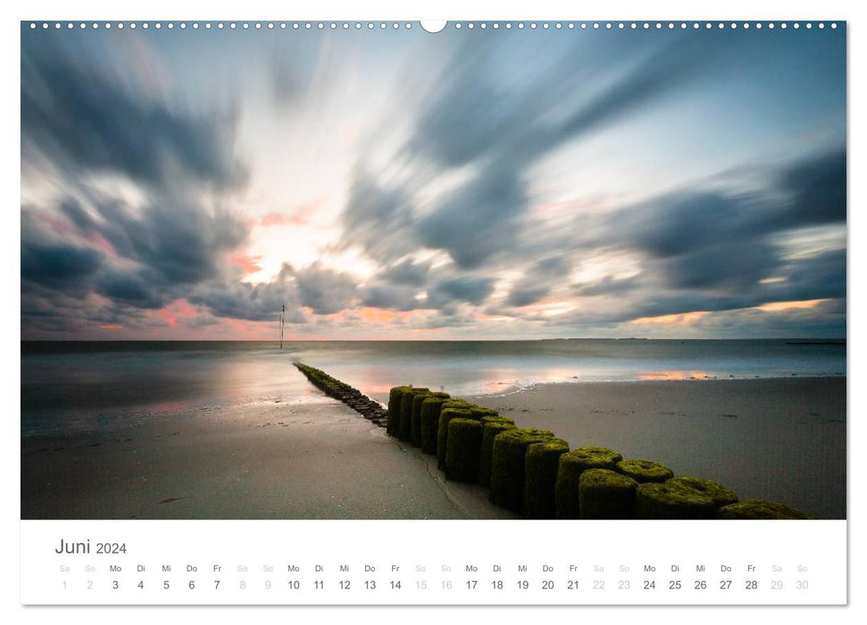 Amrum - Nordseeinsel im Wechsel der Gezeiten (CALVENDO Premium Wandkalender 2024)