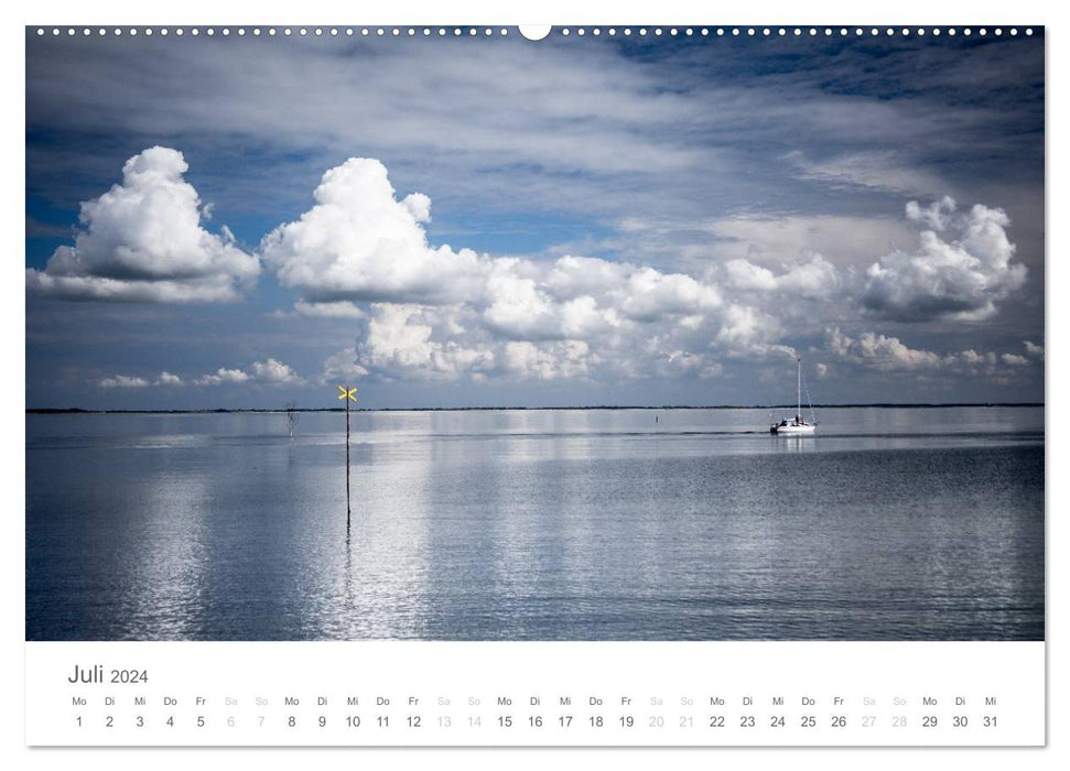Amrum - North Sea island in the changing tides (CALVENDO Premium Wall Calendar 2024) 