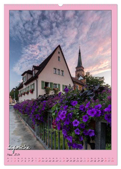 Goldschlägerstadt Schwabach (CALVENDO Premium Wall Calendar 2024) 