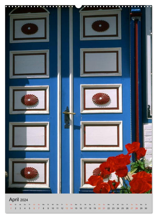 Stylish entrance doors (CALVENDO Premium Wall Calendar 2024) 