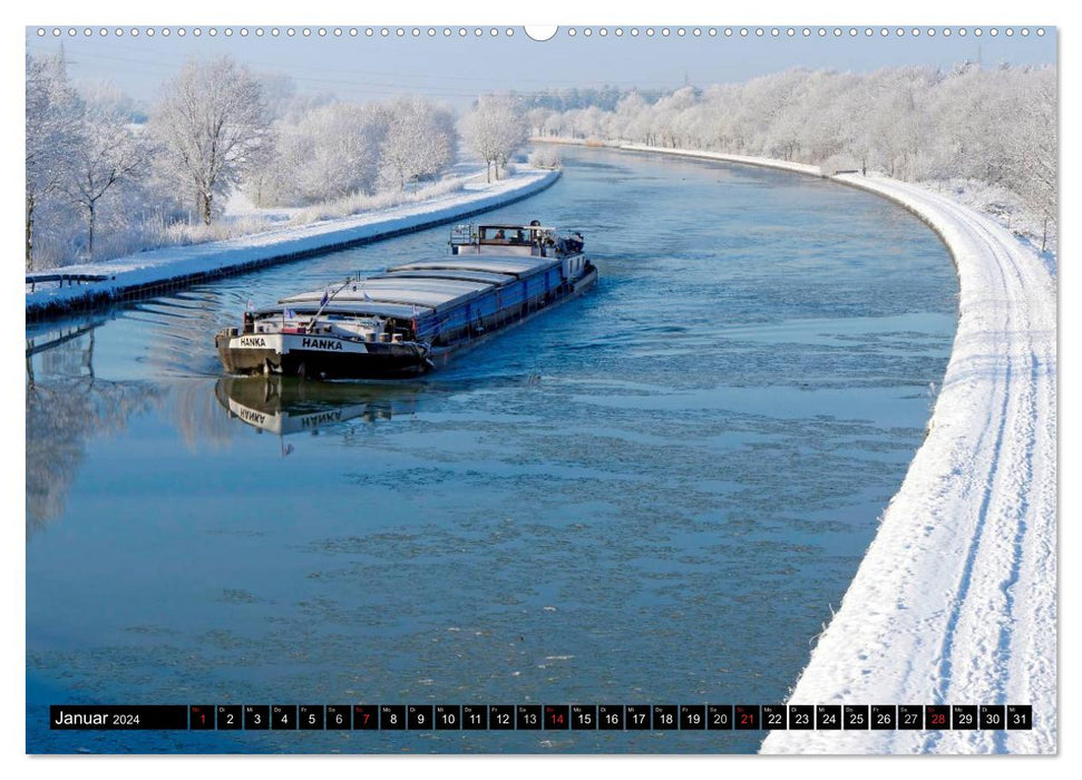 The Mittelland Canal - 325 kilometers of waterway (CALVENDO wall calendar 2024) 