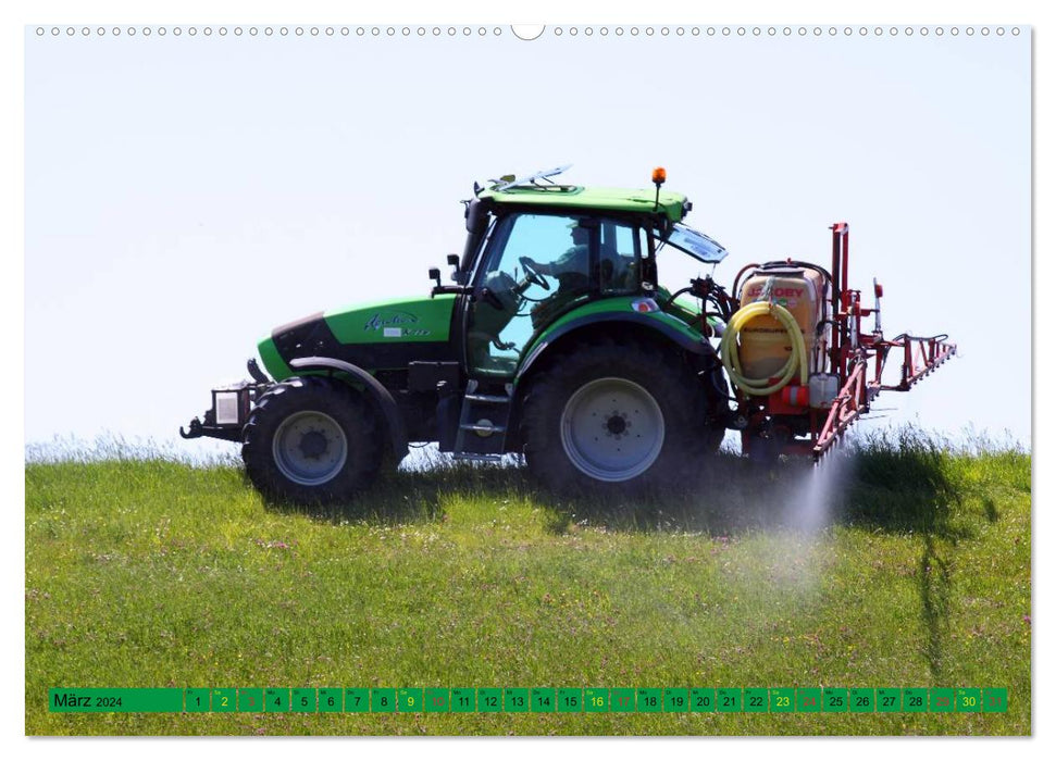 Agriculture - machines en utilisation (calendrier mural CALVENDO 2024) 