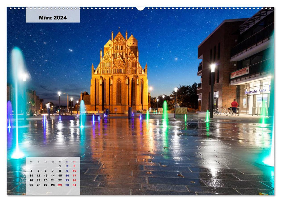 Prenzlau - city in the heart of the Uckermark (CALVENDO Premium Wall Calendar 2024) 