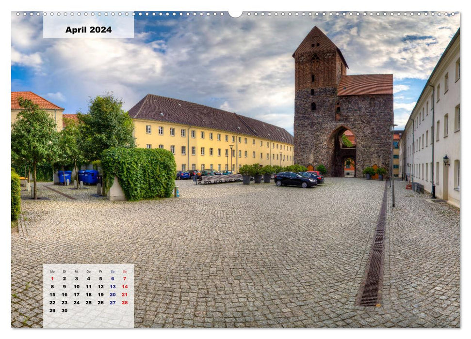 Prenzlau - city in the heart of the Uckermark (CALVENDO Premium Wall Calendar 2024) 