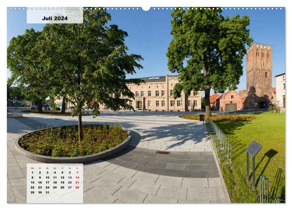 Prenzlau - city in the heart of the Uckermark (CALVENDO Premium Wall Calendar 2024) 