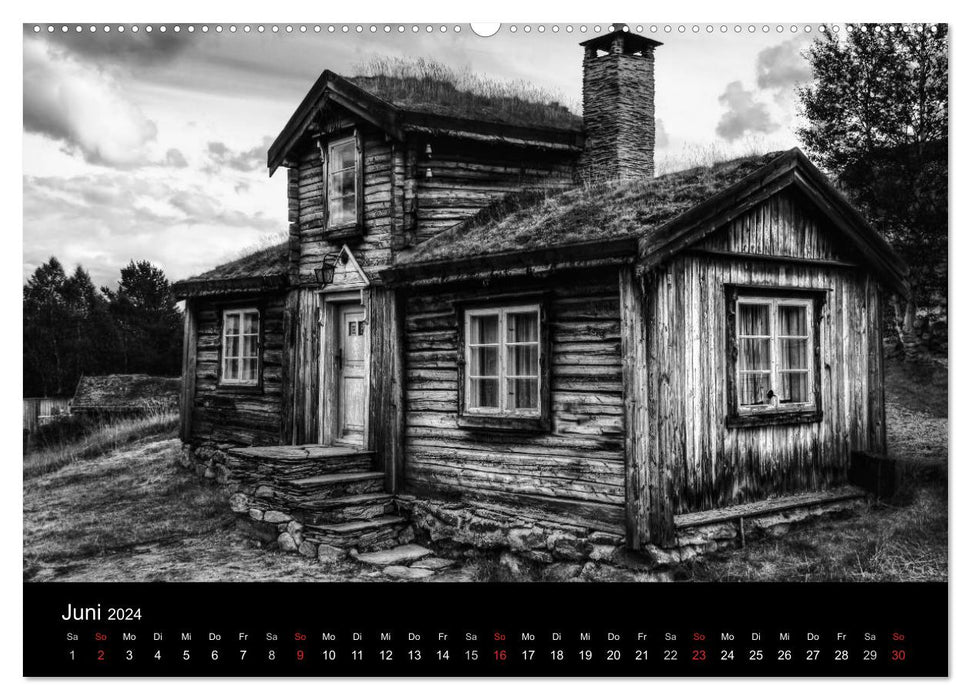 Objects in black and white (CALVENDO wall calendar 2024) 