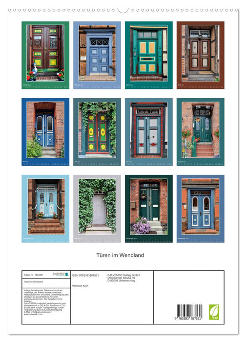 Doors in Wendland (CALVENDO Premium Wall Calendar 2024) 
