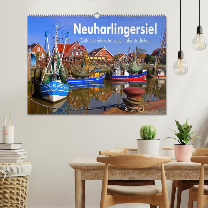 Neuharlingersiel - la plus belle ville portuaire de Frise orientale (calendrier mural CALVENDO 2024) 