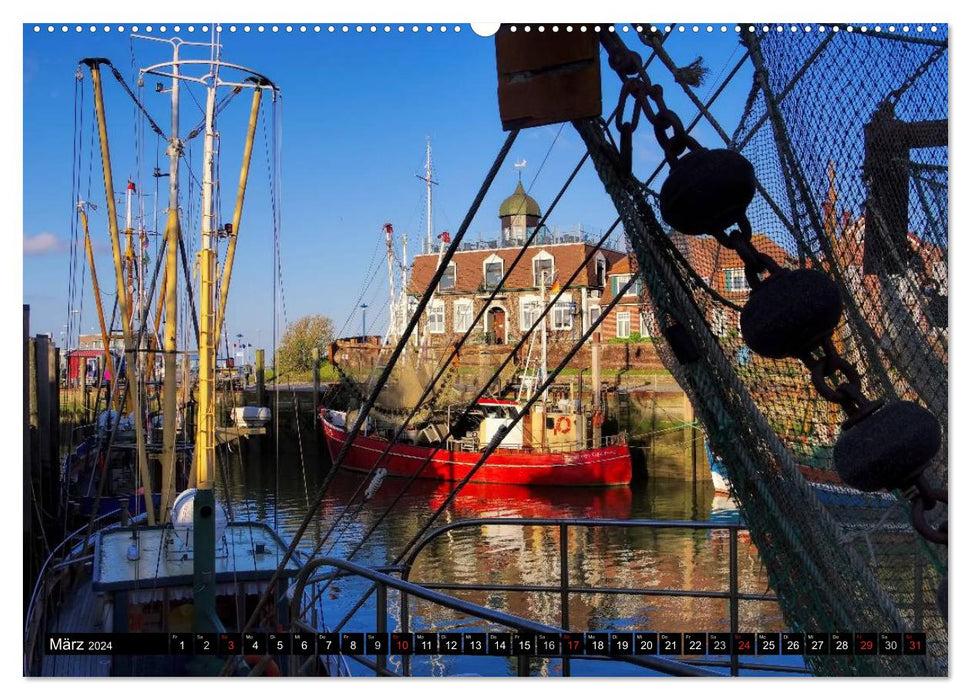 Neuharlingersiel - East Frisia's most beautiful harbor town (CALVENDO wall calendar 2024) 