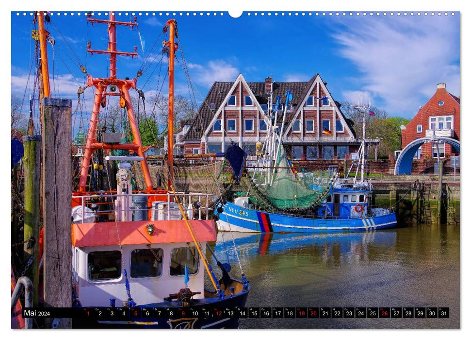 Neuharlingersiel - East Frisia's most beautiful harbor town (CALVENDO wall calendar 2024) 