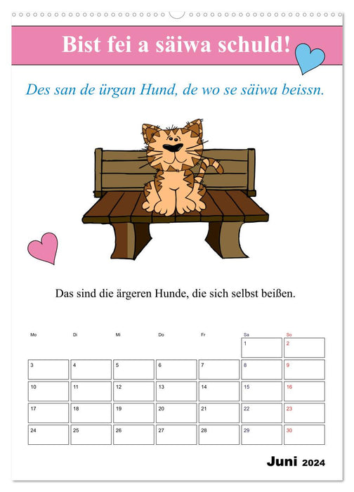 Such rubbish! Bavarian dialect (CALVENDO wall calendar 2024) 