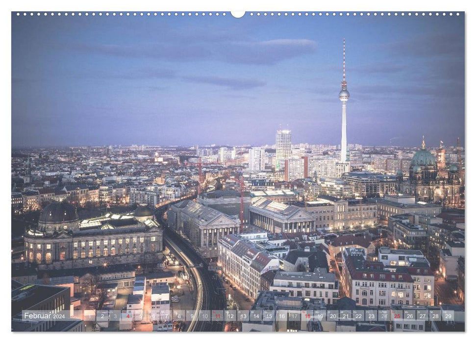 Berlin Citylights (CALVENDO Premium Wall Calendar 2024) 