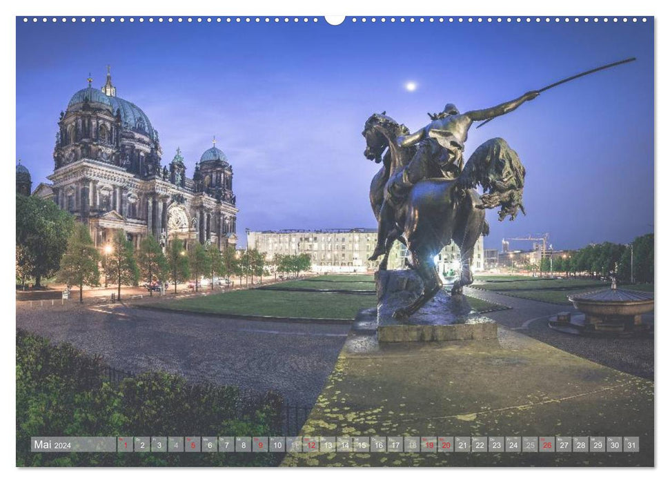 Lumières de la ville de Berlin (Calvendo Premium Calendrier mural 2024) 