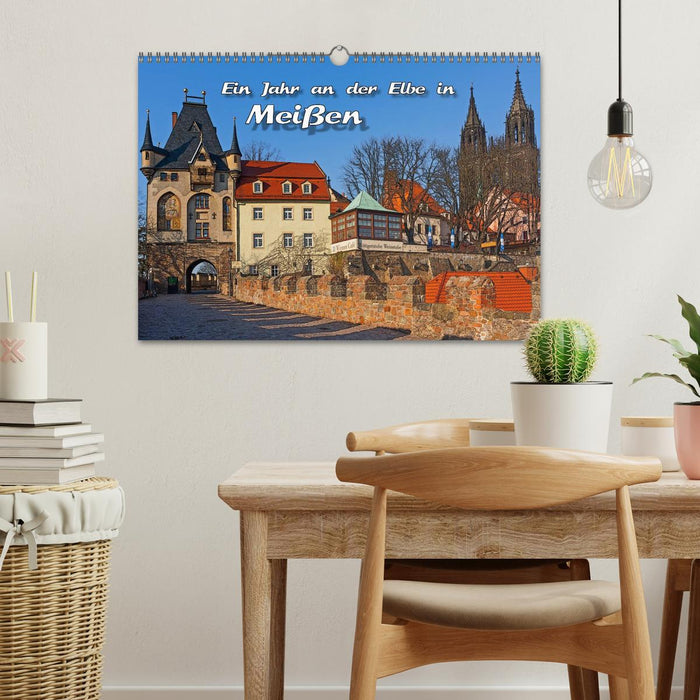 The year on the Elbe in Meißen (CALVENDO wall calendar 2024) 