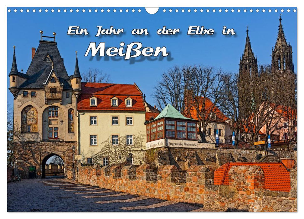 The year on the Elbe in Meißen (CALVENDO wall calendar 2024) 
