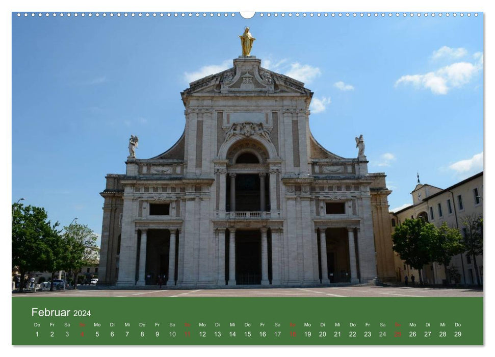 Lieu Saint d'Assise Ombrie (Calvendo Wall Calendar 2024) 