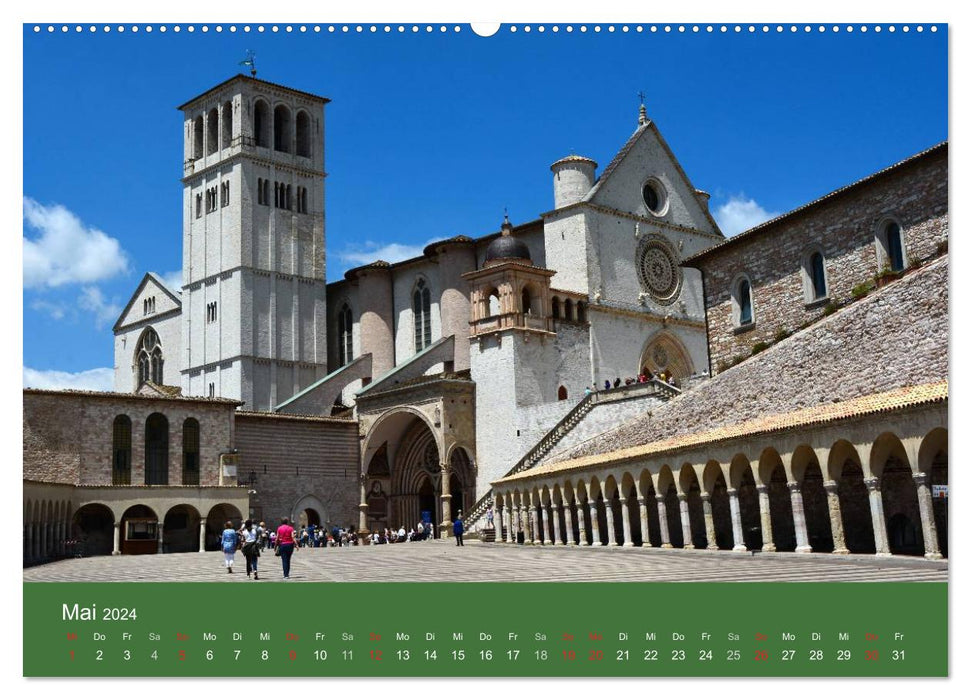 Lieu Saint d'Assise Ombrie (Calvendo Wall Calendar 2024) 