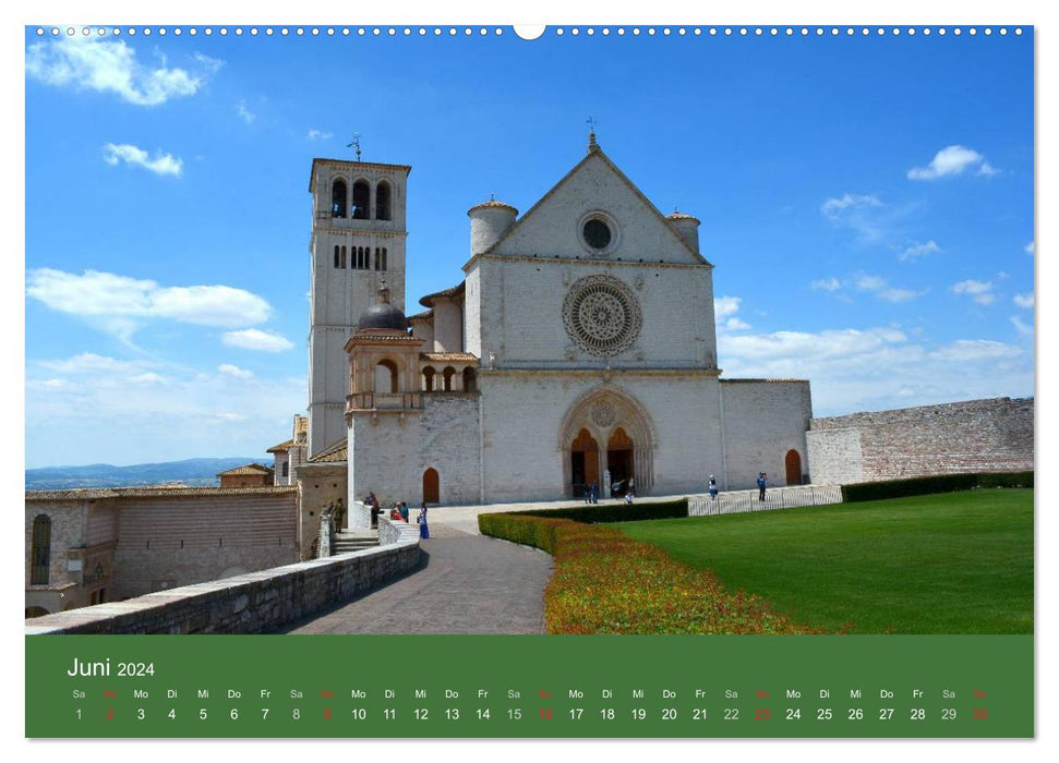 Lieu Saint d'Assise Ombrie (Calvendo Wall Calendar 2024) 
