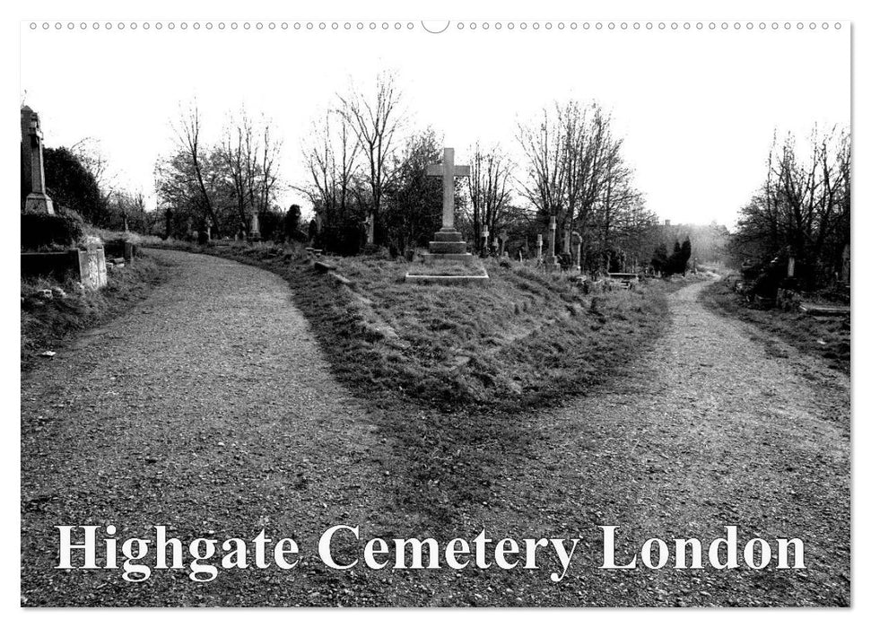 Highgate Cemetery London (CALVENDO Wall Calendar 2024) 