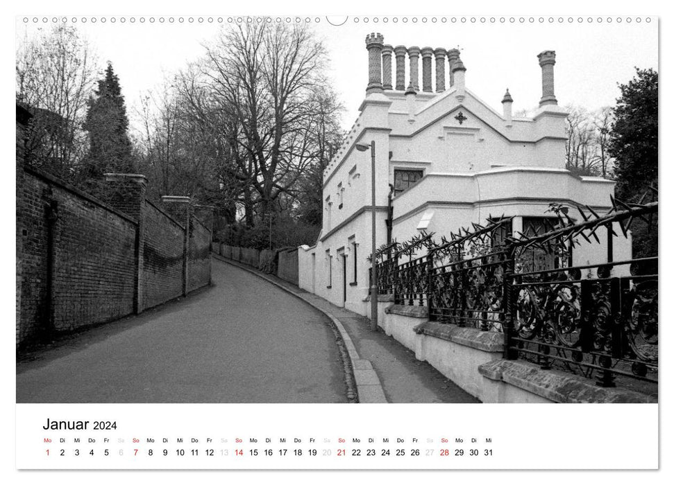 Highgate Cemetery London (CALVENDO Wandkalender 2024)