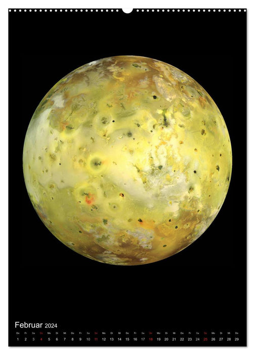 Planets, sun, moons (CALVENDO wall calendar 2024) 
