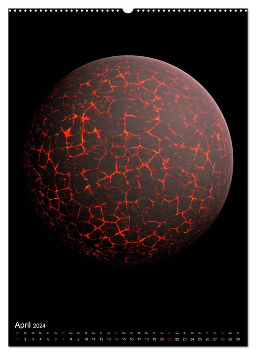 Planeten, Sonne, Monde (CALVENDO Wandkalender 2024)