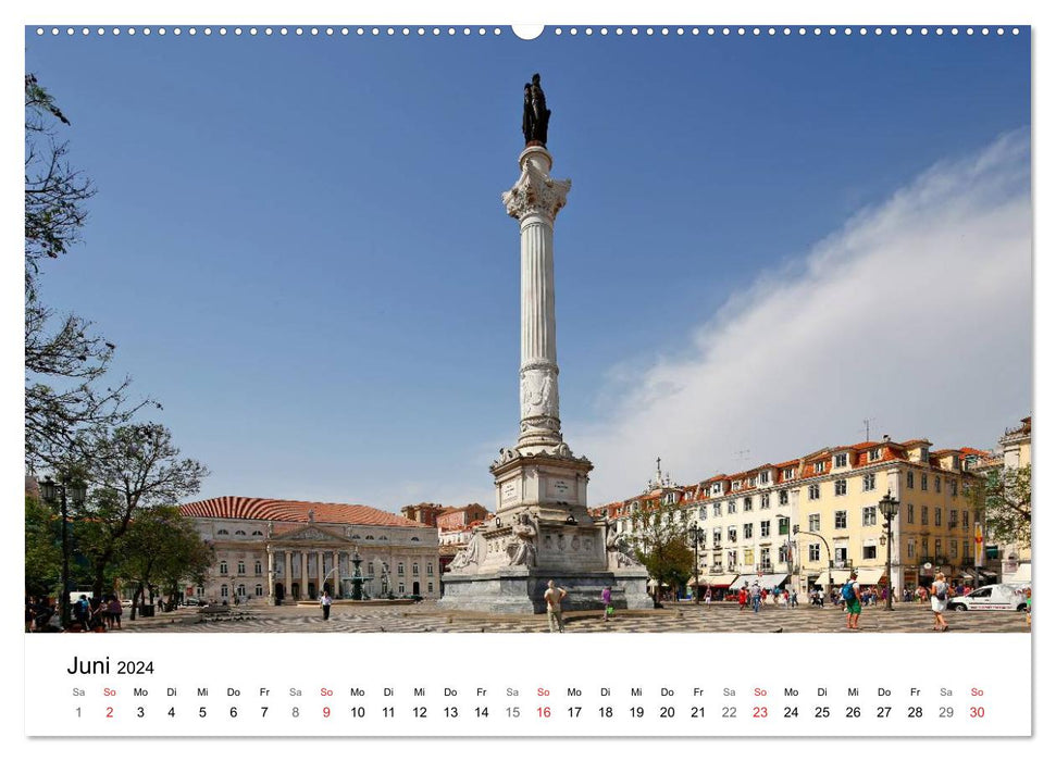 Points forts de Lisbonne par Petrus Bodenstaff (calendrier mural CALVENDO 2024) 