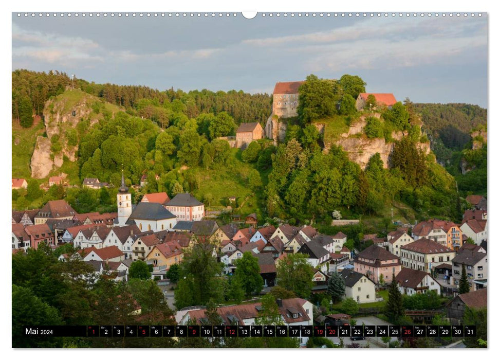 On the road on the Franconian Castle Road (CALVENDO Premium Wall Calendar 2024) 