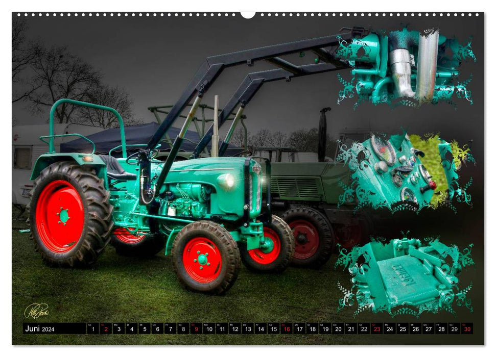 Oldtimer - Traktoren (CALVENDO Premium Wandkalender 2024)