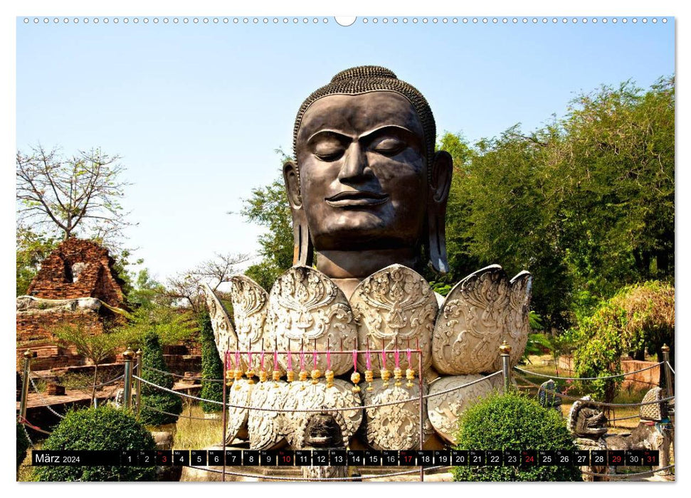 Ayutthaya - Thailand's ancient capital (CALVENDO wall calendar 2024) 
