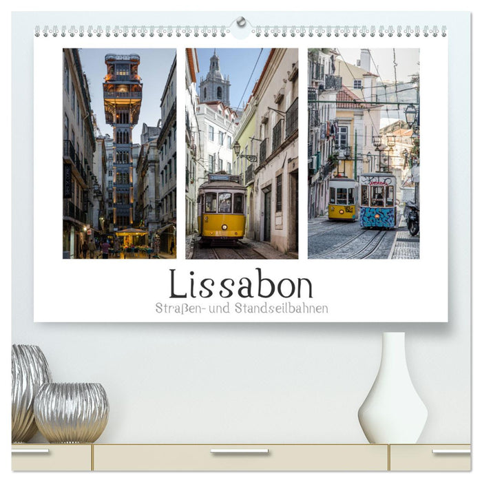 Lisbonne - Tramways et funiculaires (Calendrier mural CALVENDO Premium 2024) 