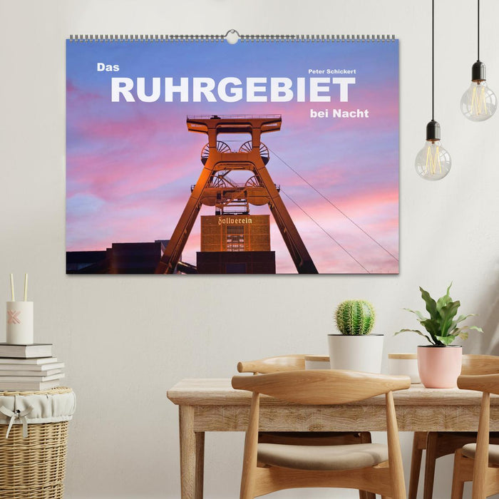 Das Ruhrgebiet bei Nacht (CALVENDO Wandkalender 2024)