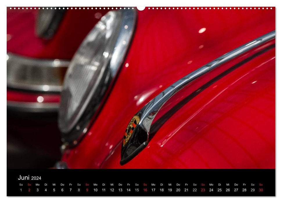 Heiligs Blechle - Porsche-Ikonen im Detail (CALVENDO Premium Wandkalender 2024)