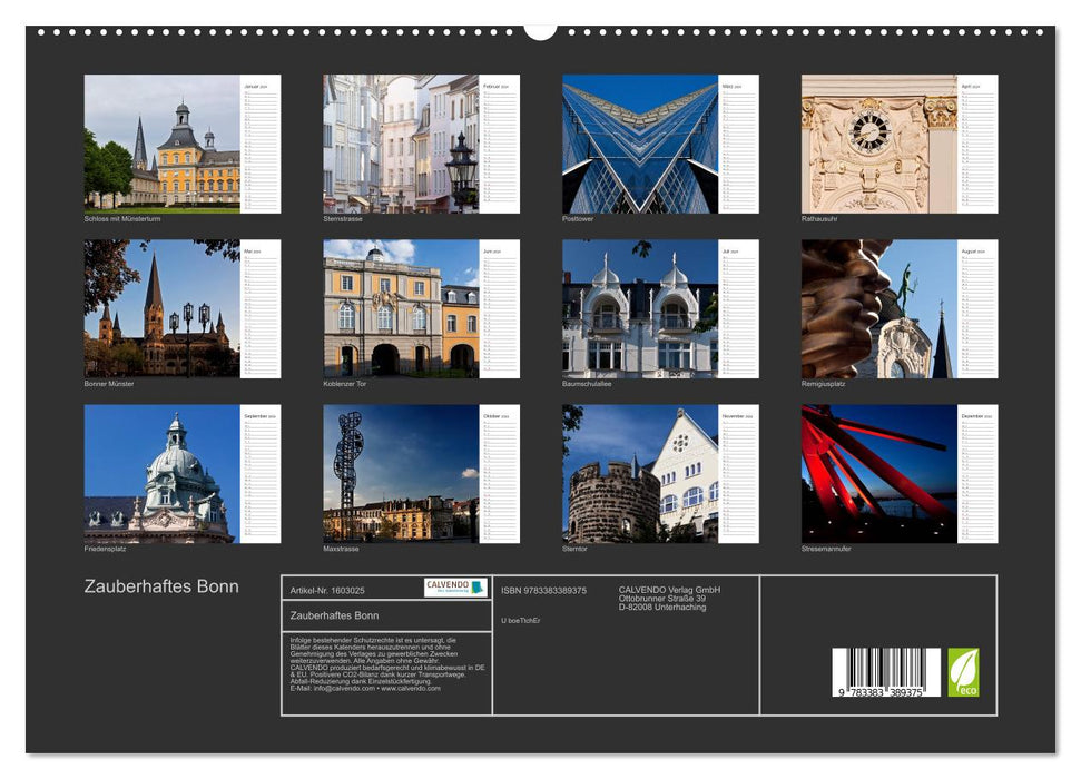 Magical Bonn (CALVENDO Premium Wall Calendar 2024) 