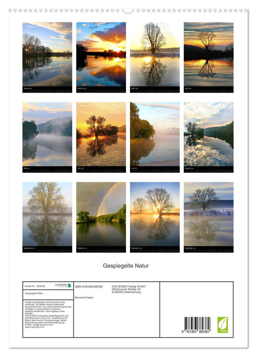 Gespiegelte Natur (CALVENDO Premium Wandkalender 2024)