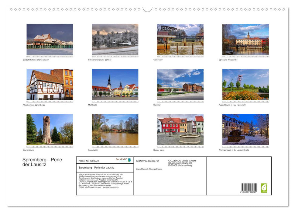 Spremberg - Pearl of Lausitz (CALVENDO wall calendar 2024) 